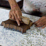 Block Printed Wrapping Paper Sheets - Songbird Scarlet