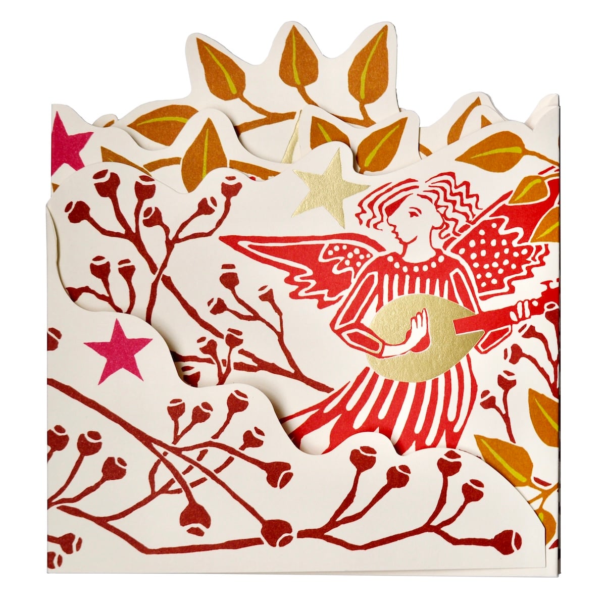 cambridge imprint - Splendid Shelf Decoration Leaves And Berries - winter's moon