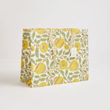 Block Printed Luxury Gift Bags - Large (Sunshine) - Winter's Moon 