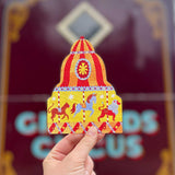 Carousel Shaped Greeting Card - Winter's Moon 