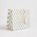 Block Printed Luxury Gift Bags - Medium (Bluestone) - Winter's Moon 