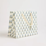 Block Printed Luxury Gift Bags - Medium (Bluestone) - Winter's Moon 