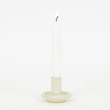 Fairtrade Beige Ceramic Candleholder - Winter's Moon 