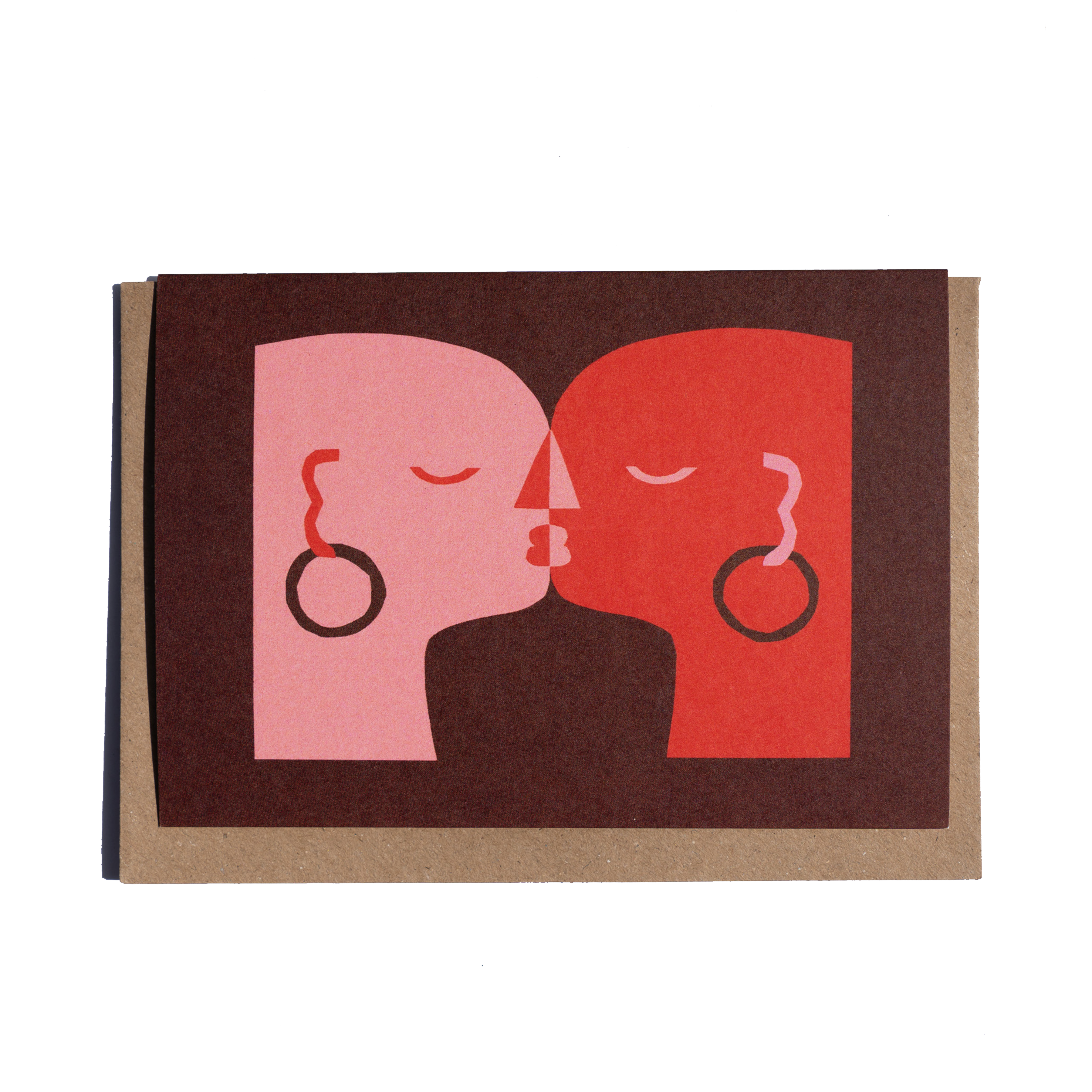 cait mceniff - kiss #3 collage card on white background - winter's moon
