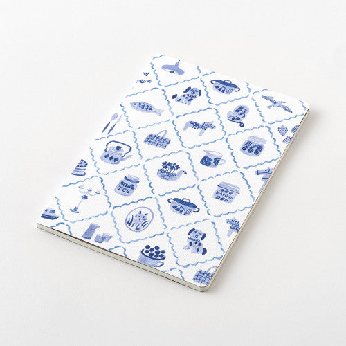 Midori Yuru Log Notebook - Blue Nordic - Winter's Moon 