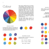 bookspeed - 15 minute art pastel book page about colour - winter's moon