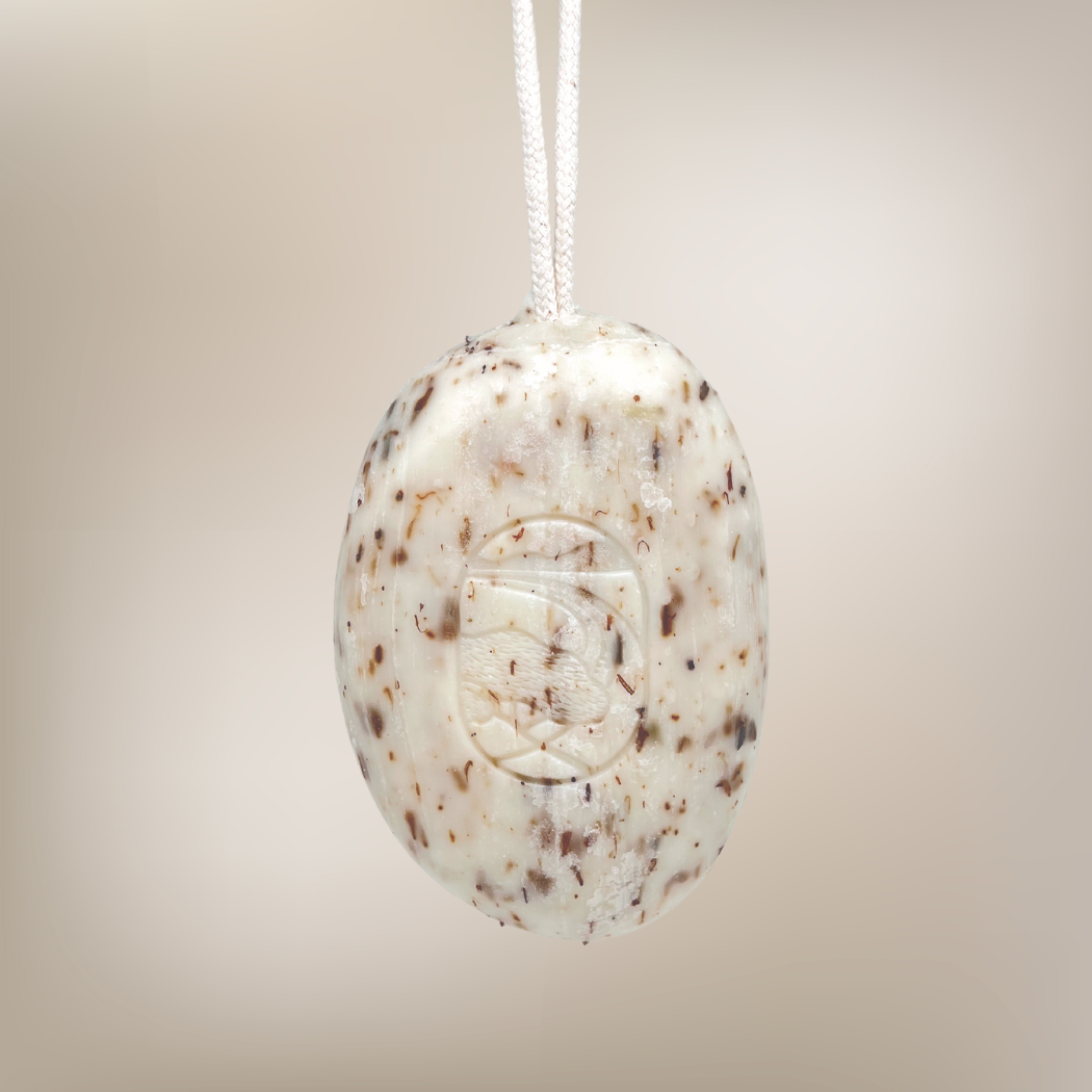 French Lavender Exfoliating Soap On A Rope - Winter's Moon 