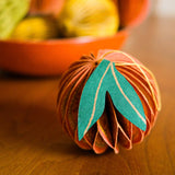 Orange Honeycomb Ornament