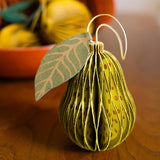 Pear Honeycomb Ornament