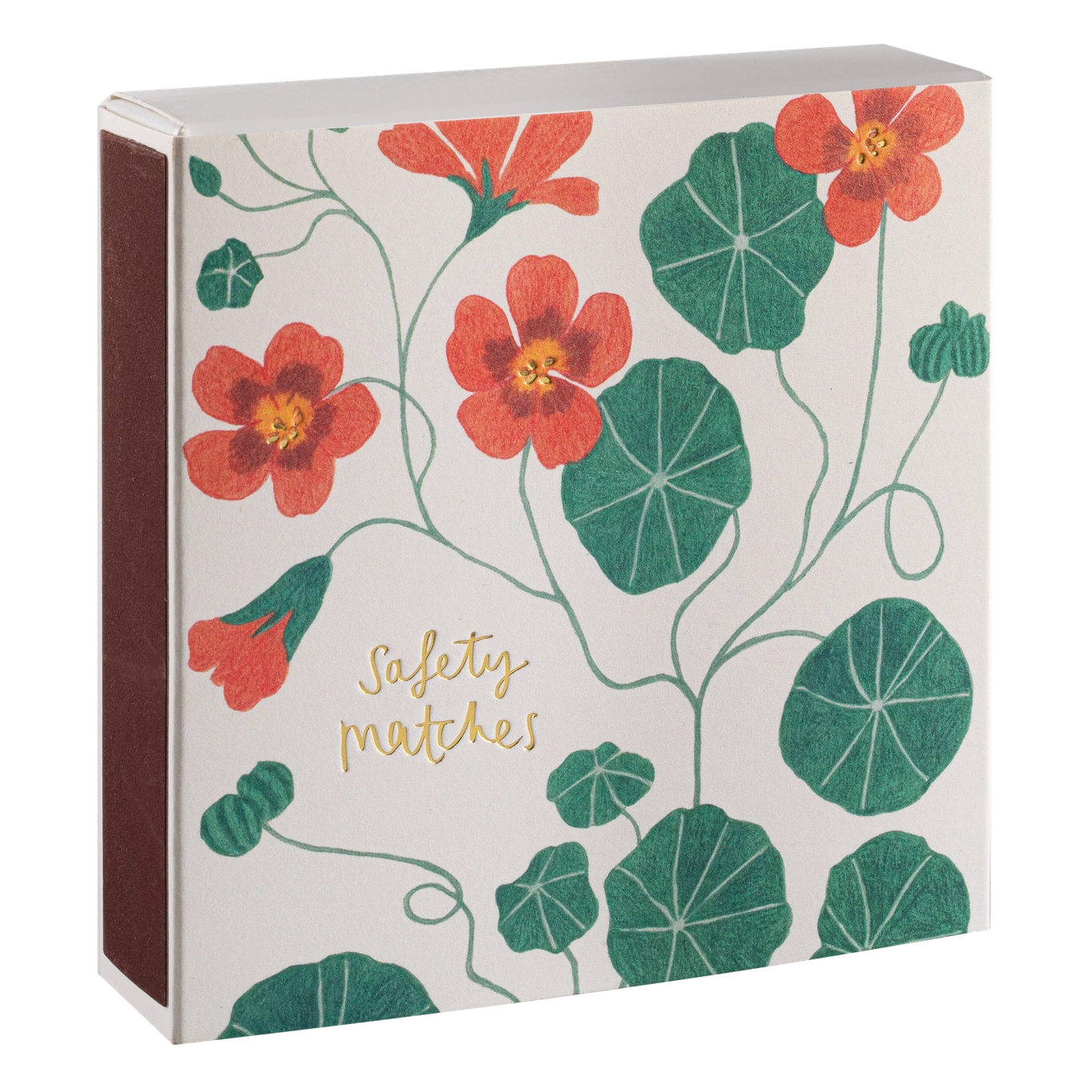 Letterpress Printed Luxury Matches - 'Nasturtium' - Winter's Moon 