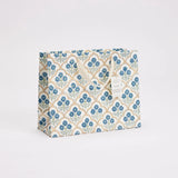 Block Printed Luxury Gift Bags - Medium (Indigo) - Winter's Moon 