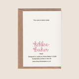 'Tabby Cat' Mini Greetings Card