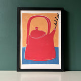 'Red Teapot' Art Print