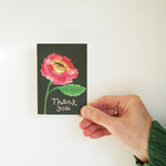 brie harrison - mini thank you card held in front of white background - winter's moon
