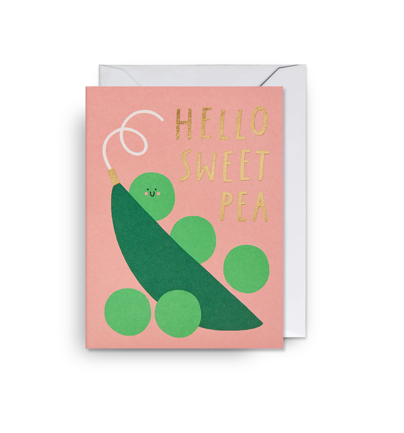 'Hello Sweet Pea' Mini Greetings Card - Winter's Moon 