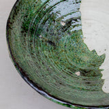 Handmade Moroccan Half Glazed Bowl