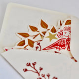 cambridge imprint - Splendid Shelf Decoration Leaves And Berries - winter's moon