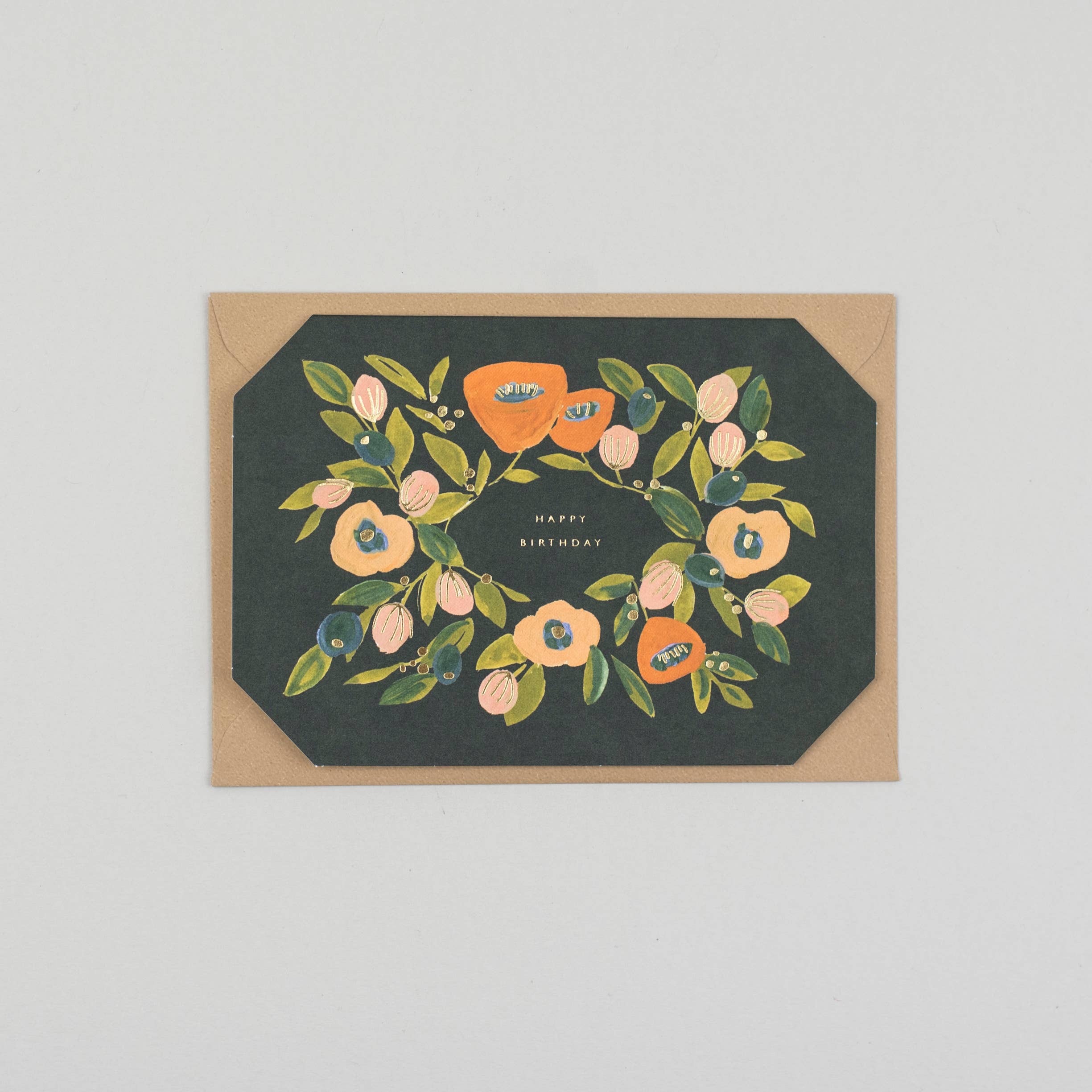 'Happy Birthday' Shaped Greetings Card - Winter's Moon 