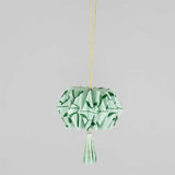 Handmade Paper Origami Christmas Ornament - Green