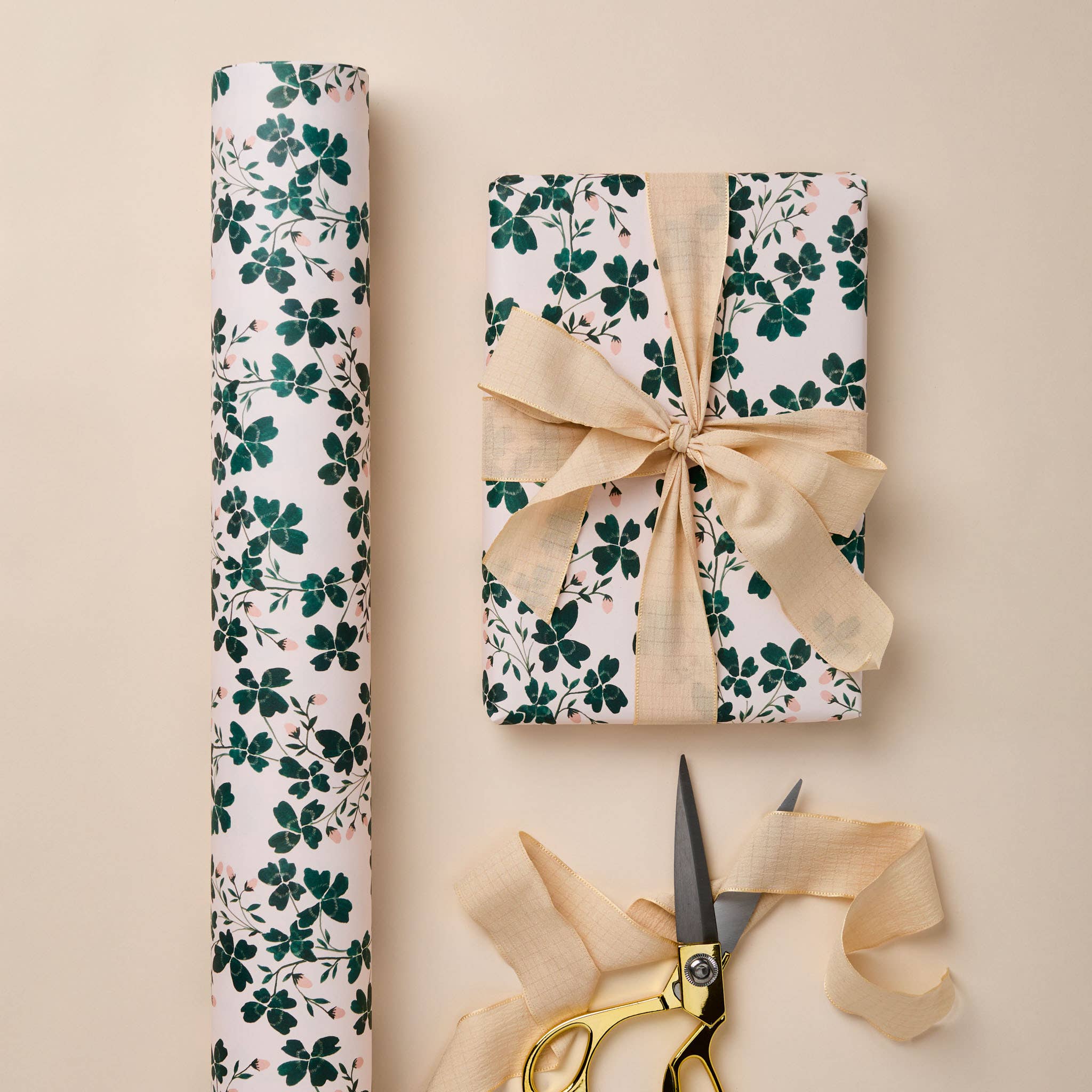 'Botanical' Wrapping Paper - Winter's Moon 