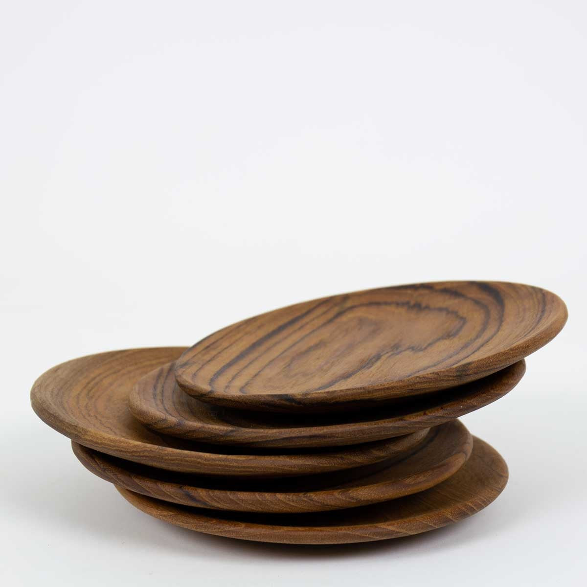 Teak wooden dish - Winter's Moon