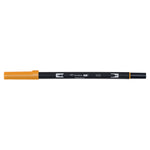 tombow abt - orange dual pen on white background - winter's moon