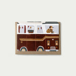 'Red Campervan' Greetings Card - Winter's Moon 