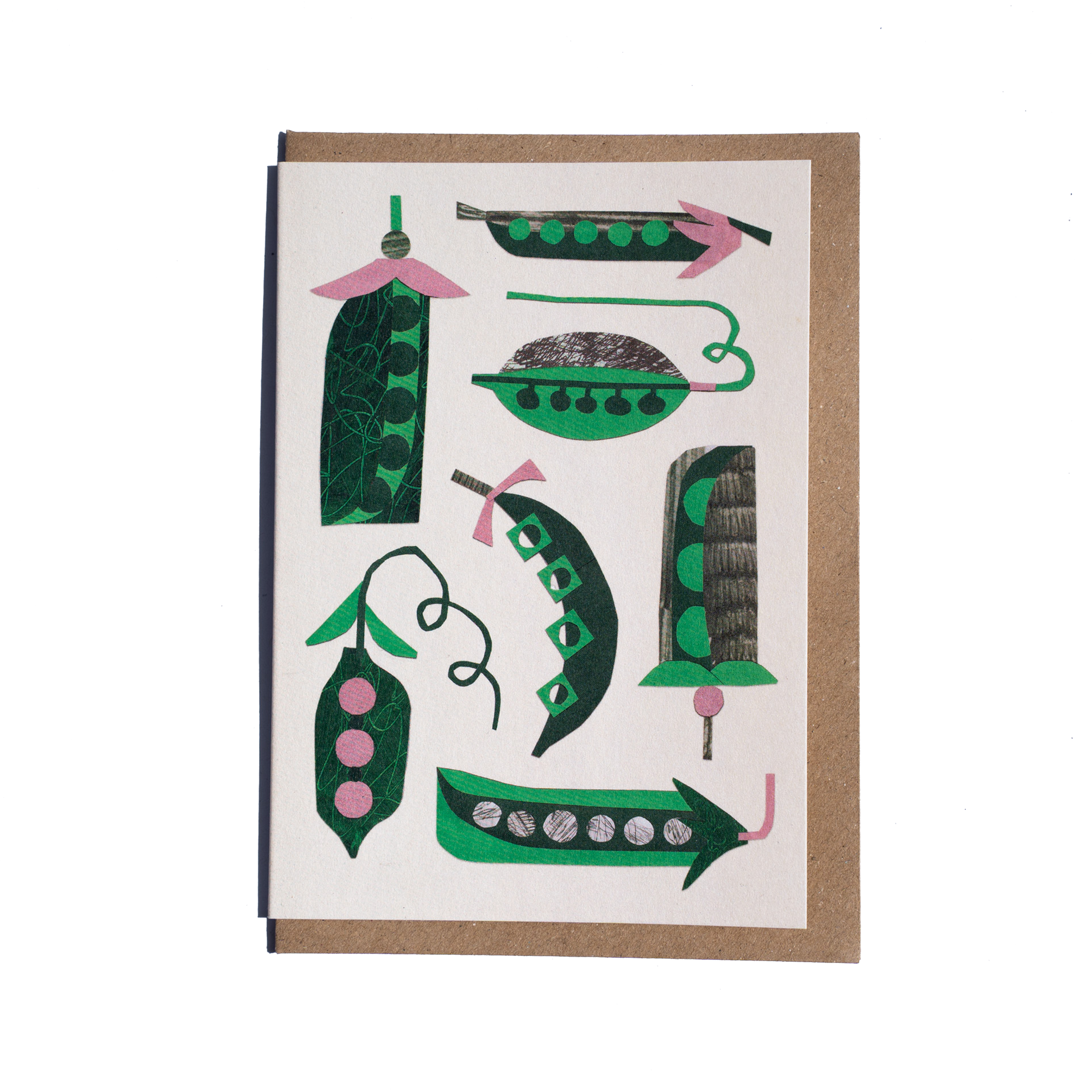 cait mceniff - allotment card on white background with brown envelope - winter's moon