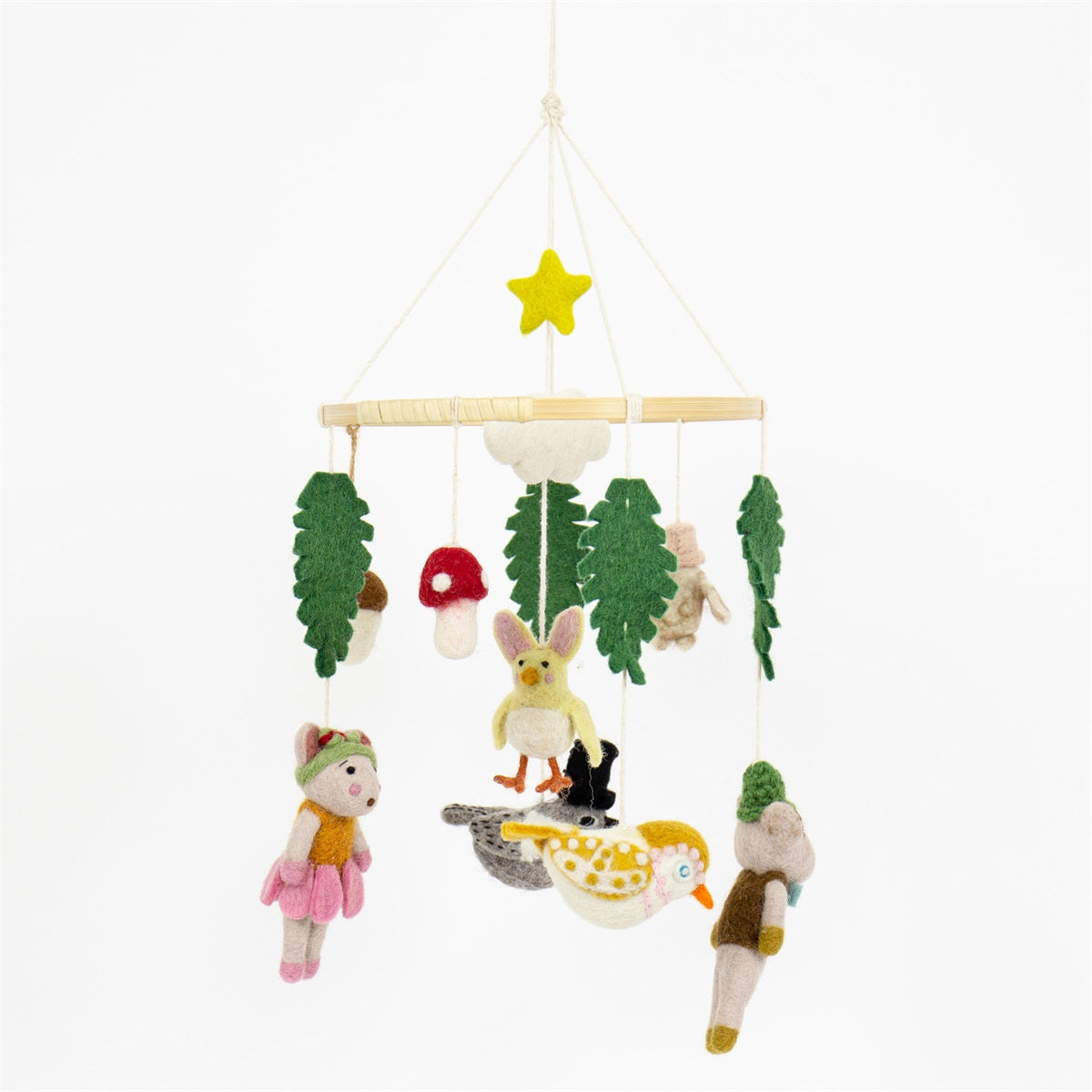 Woodland Felt Mobile - Winter's Moon 
