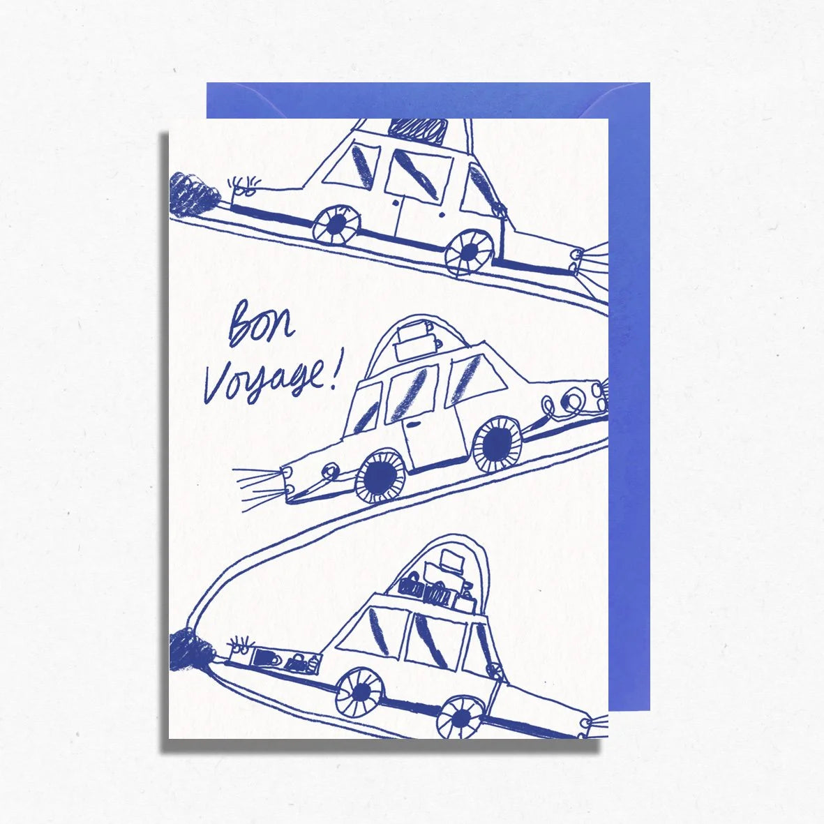'Bon Voyage' Greetings Card - Winter's Moon 