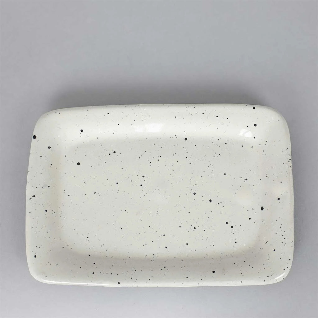 Handmade ceramic Oval Speckle Plate