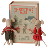 Maileg Christmas Twin Mice - Little Sister & Brother in a Book