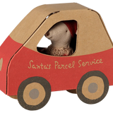 Maileg Christmas Mouse - Little Sister in Car Box