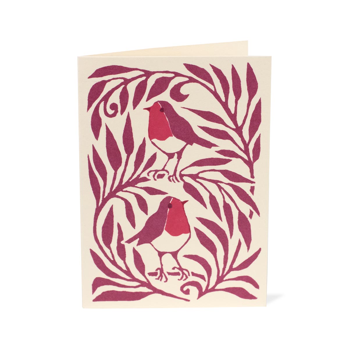 'Christmas Robins' - Pack of 6 Christmas Cards - Winter's Moon 