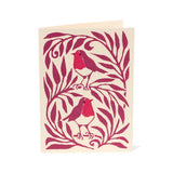 'Christmas Robins' - Pack of 6 Christmas Cards - Winter's Moon 