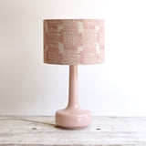 Blush Pink Table Lamp & Pink 'Bloom' Shade - Winter's Moon 