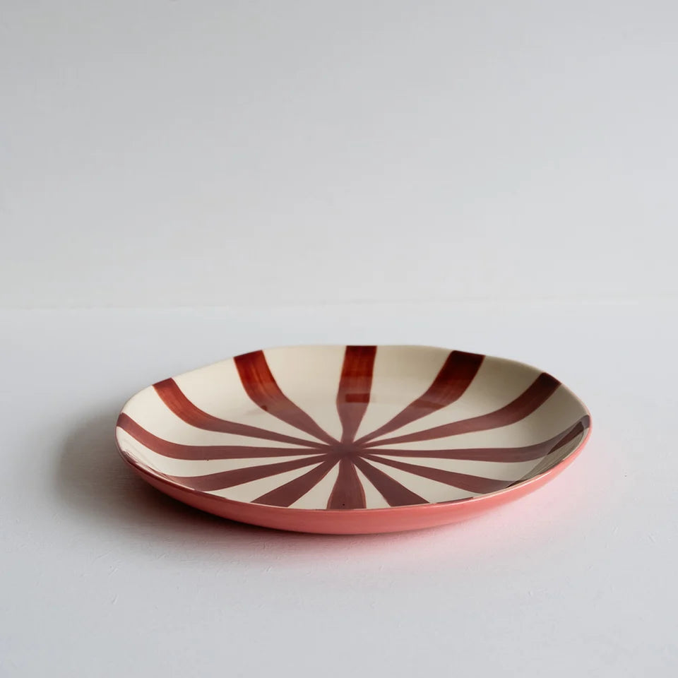 Striped Supper Plates