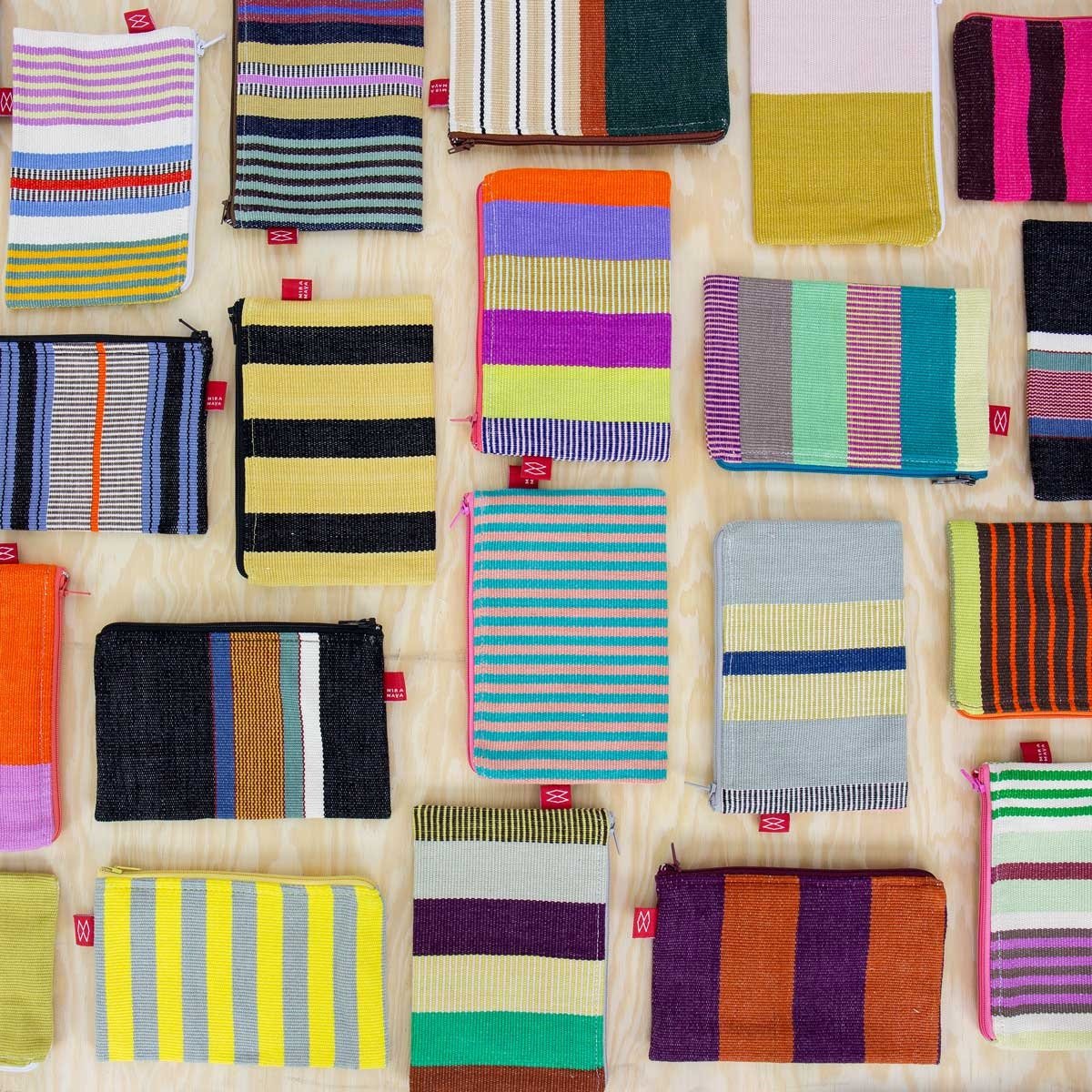 Fairtrade Colourful Striped  Purse - Winter's Moon 