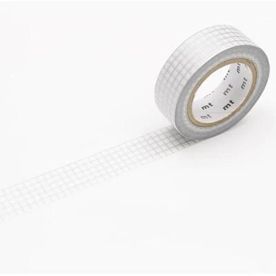 MT Washi Tape - Silver Check - Winter's Moon 