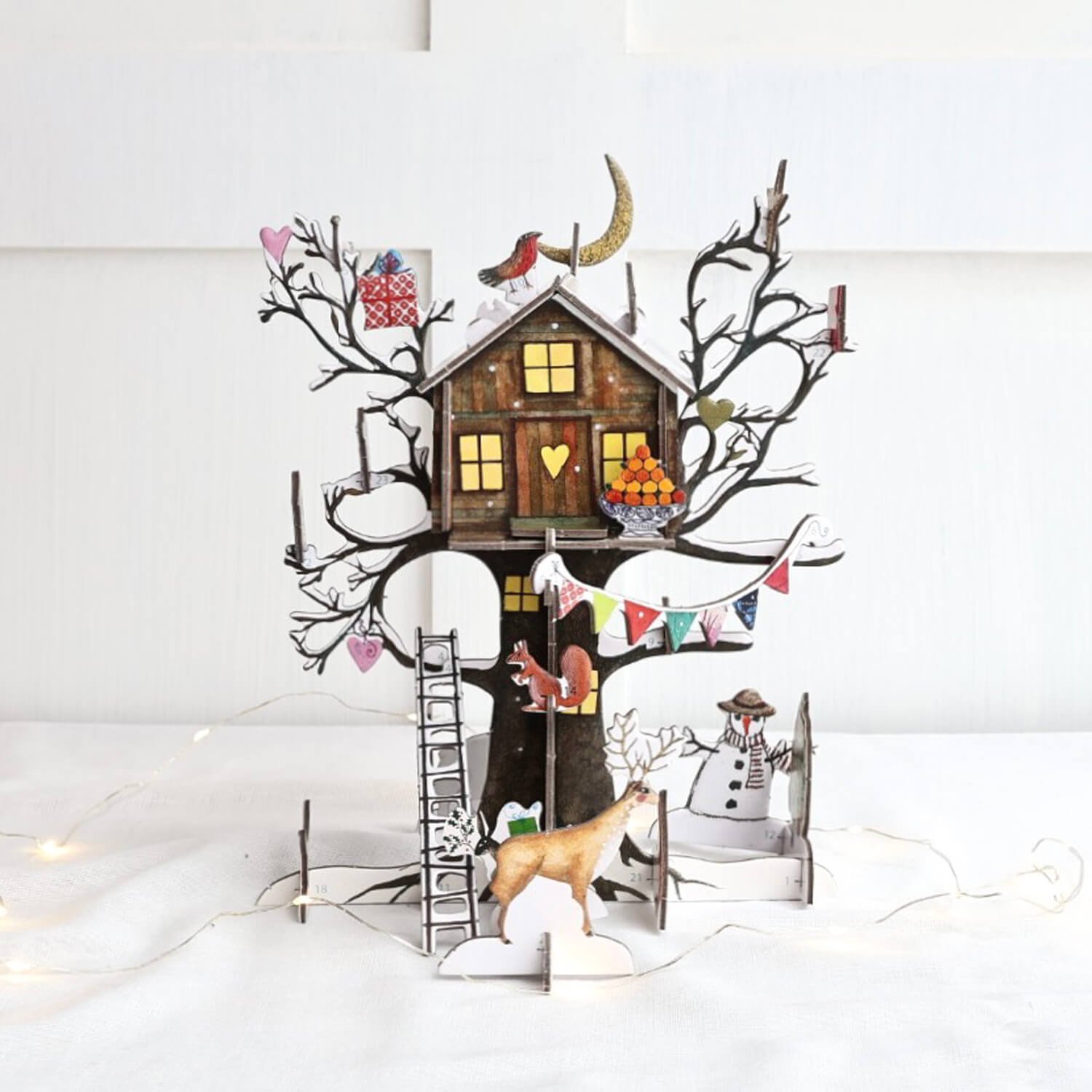‘Christmas Treehouse' Pop and Slot Advent Calendar - Winter's Moon 