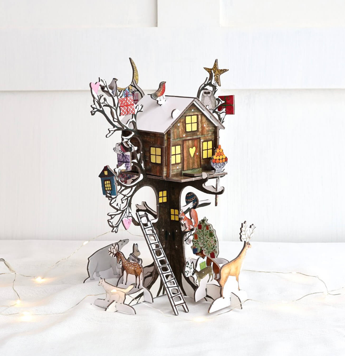 ‘Christmas Treehouse' Pop and Slot Advent Calendar - Winter's Moon 