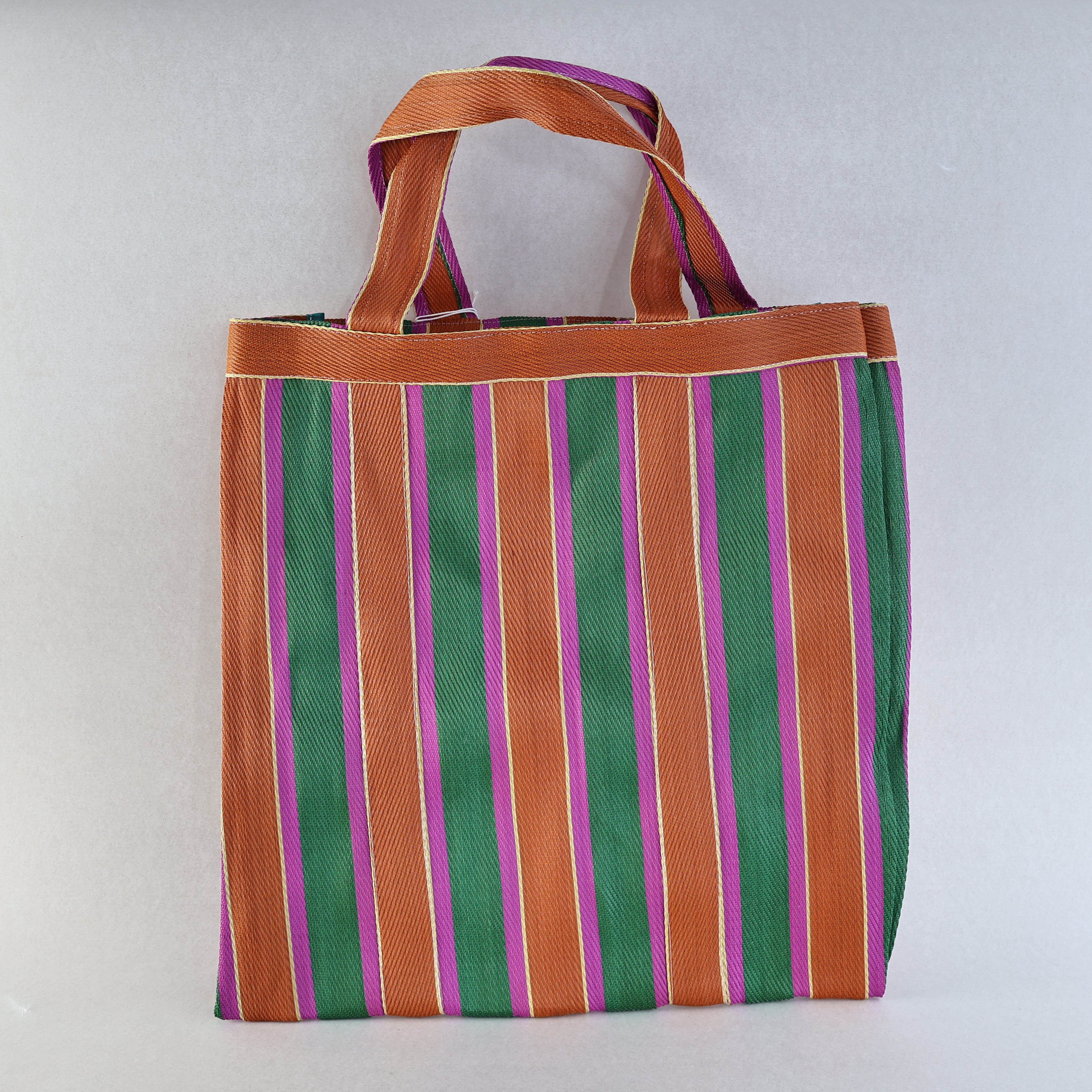 Fairtrade Nylon Striped Tote - Winter's Moon 