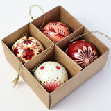 Papier Mâché Baubles - Berry