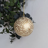 Papier Mâché Baubles - Gold