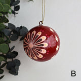 Papier Mâché Baubles - Berry