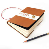 Soft Leather Pocket Journal - Winter's Moon 