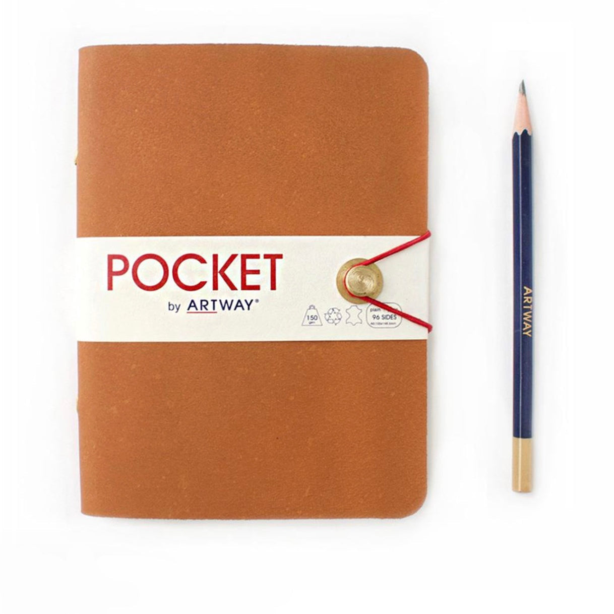 Soft Leather Pocket Journal - Winter's Moon 