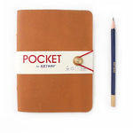 Soft Leather Pocket Journal - Winter's Moon 