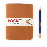 Soft Leather Pocket Journal - Winter's Moon 