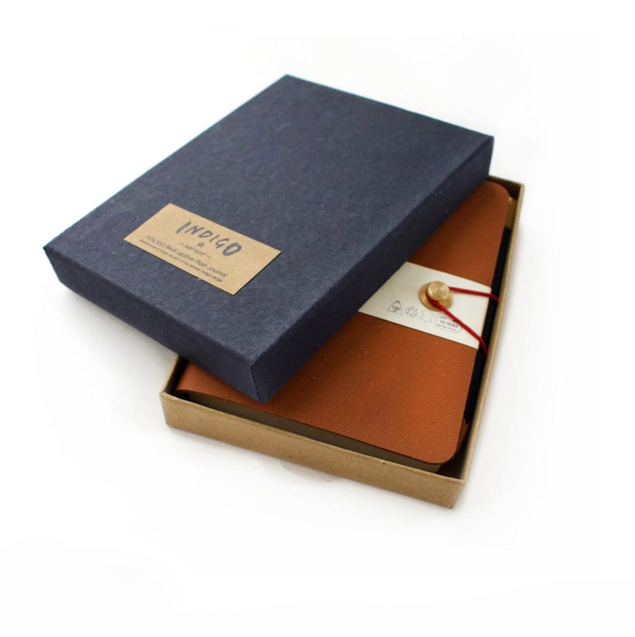 Soft Leather Pocket Journal - Winter's Moon 